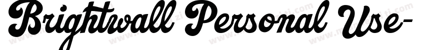 Brightwall Personal Use字体转换